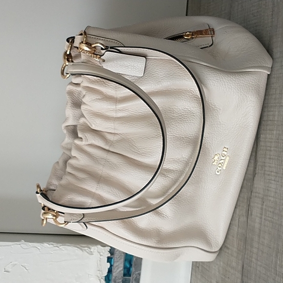 Coach Handbags - COACH never used Maya blush pebble leather shoulder handbag bag purse